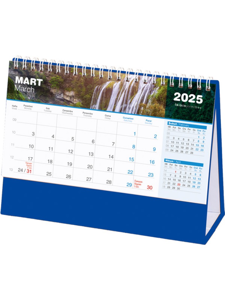 AMT-04-TL Şelale Masa Takvimi