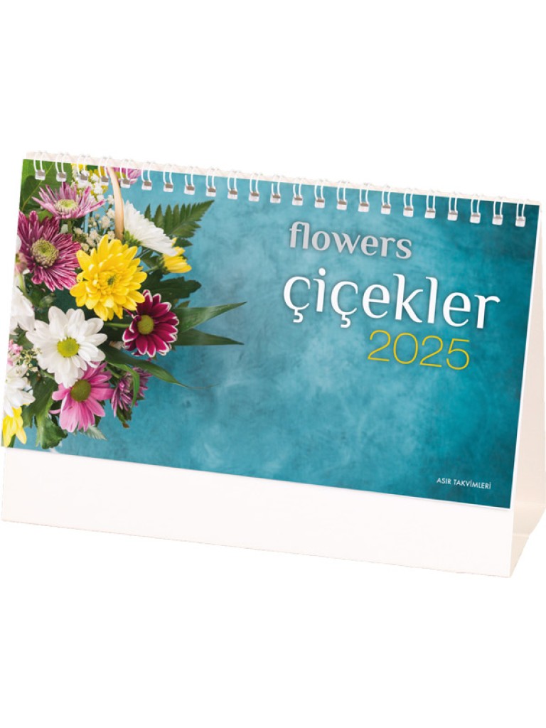 AMT-05-TB Çiçekler Masa Takvimi