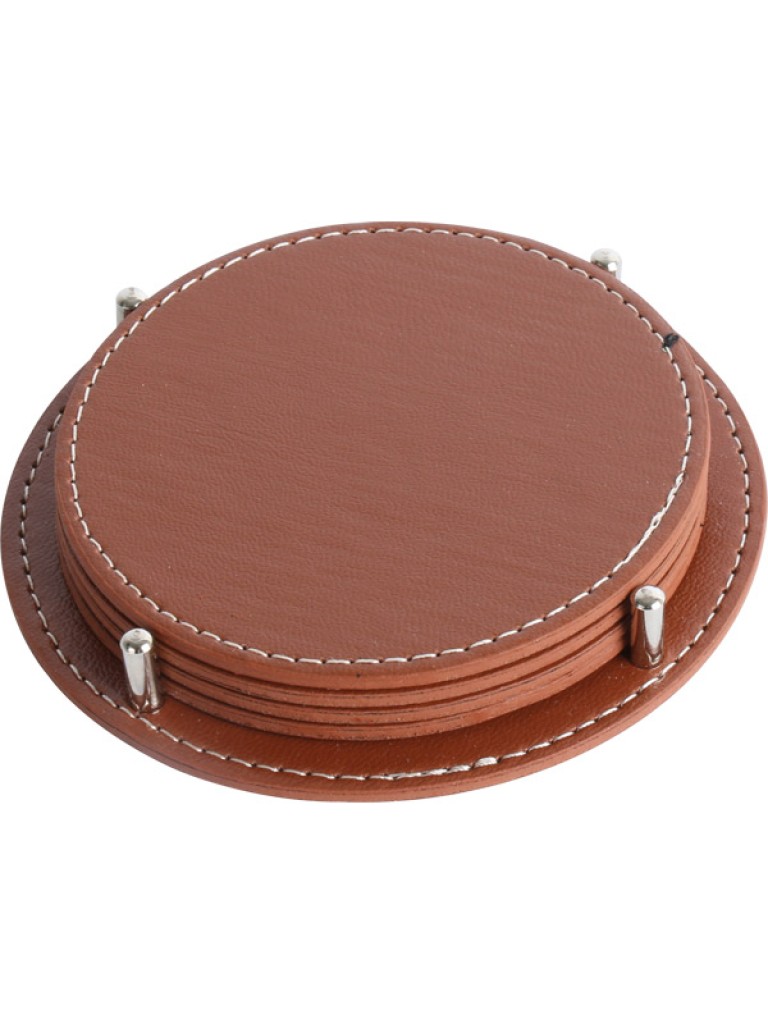 D-3825-T Deri Bardak Altlığı