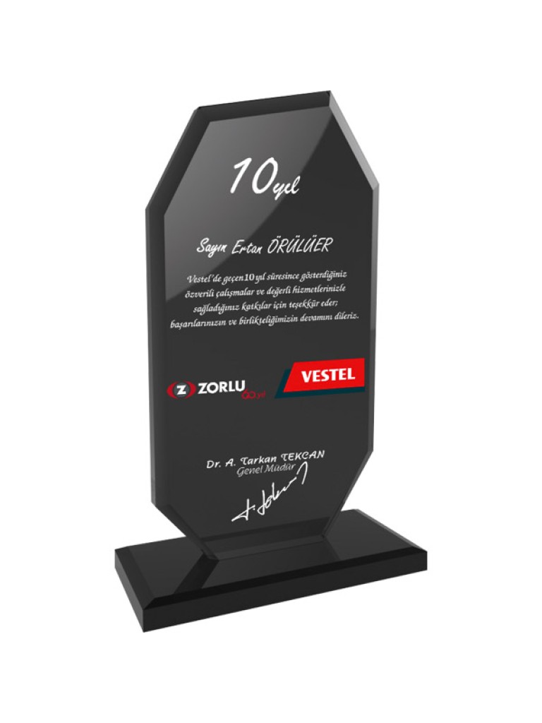 EKT-102-FM Kristal Plaket