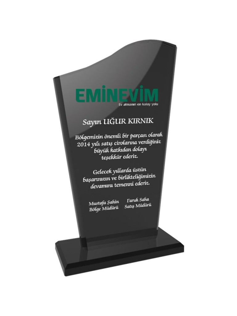 EKT-108-FM Kristal Plaket