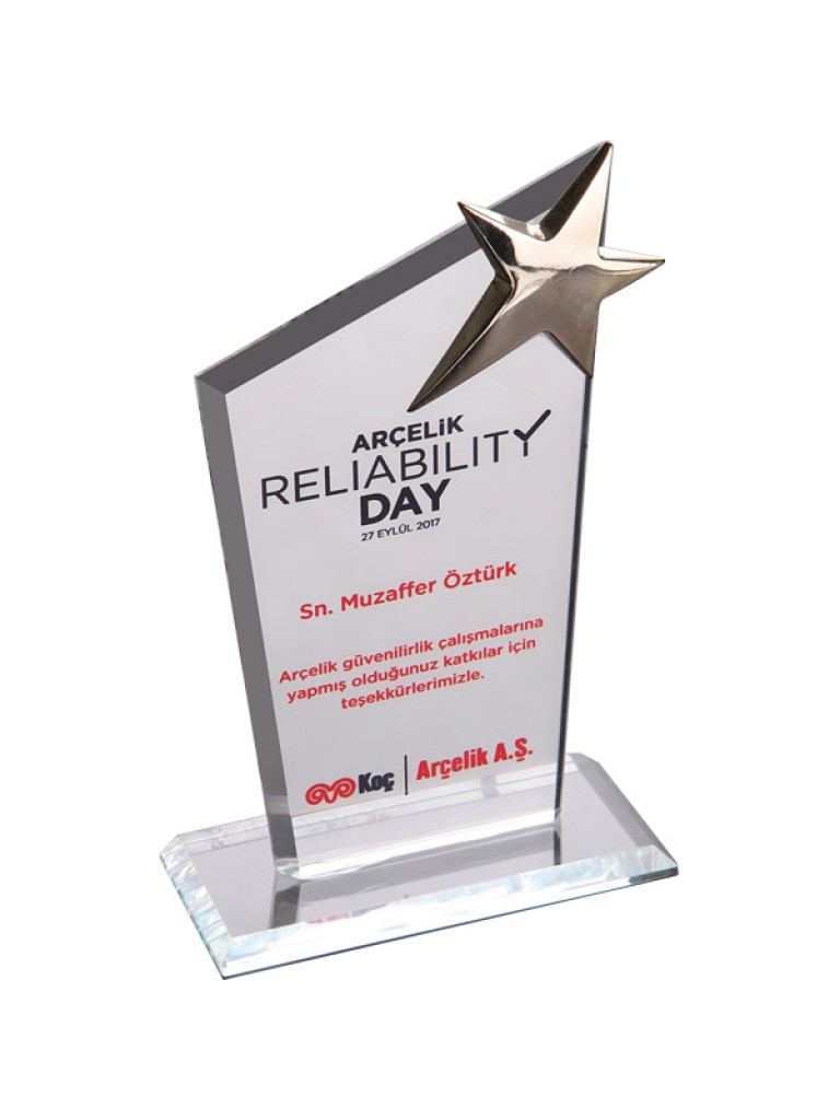 EKT-110-ŞF Kristal Plaket