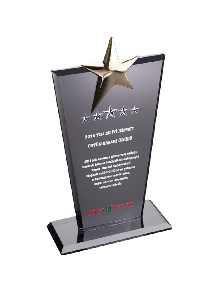 EKT-128-FM Kristal Plaket