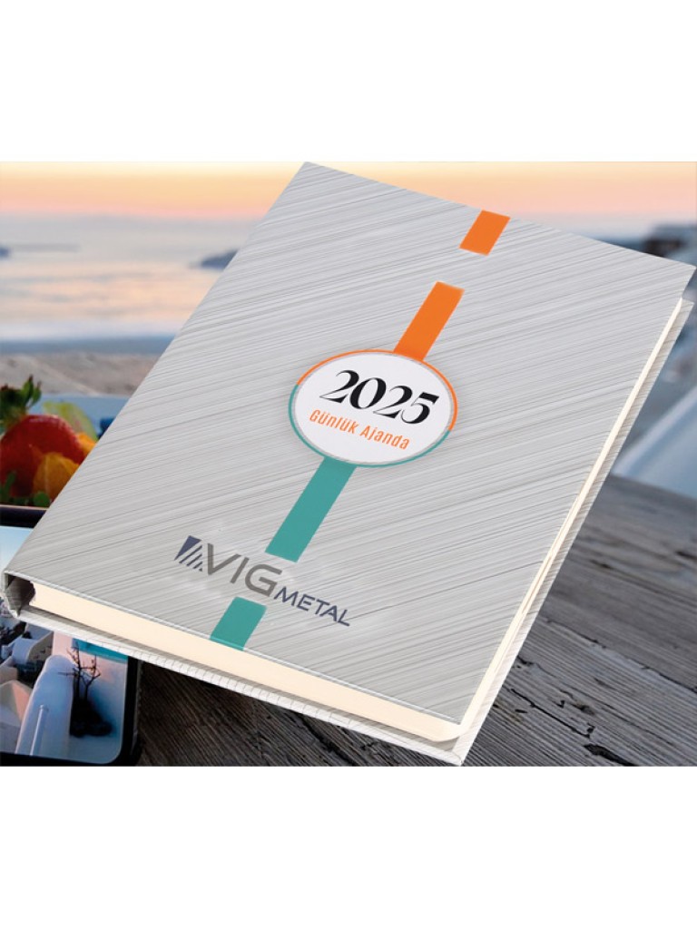 Taslama-GS17x24 Gizli Spiralli Günlük Ajanda