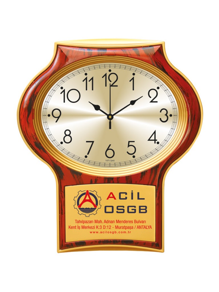 V30-520-AH Plastik Duvar Saati