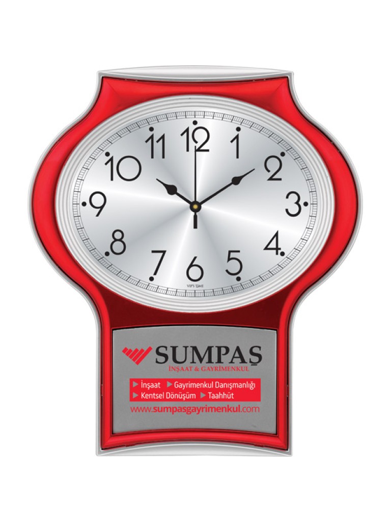 V30-520-K Plastik Duvar Saati